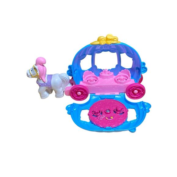 Fisher Price Little People Disney Princess Cinderella Fold 'n Go Carriage - Picture 1 of 11